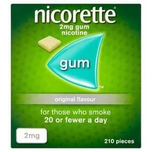 Nicorette 2mg Original Gum 210x Pieces