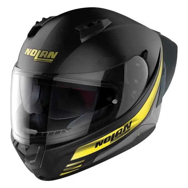 Nolan N60-6 Sport Outset 022 Flat Black Yellow Full Face Helmet Size M