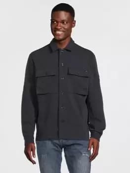 Tommy Hilfiger Jersey Shirt Jacket - Navy Size M Men