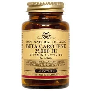 Solgar Natural Source Oceanic Beta Carotene Softgels 180 Softgels