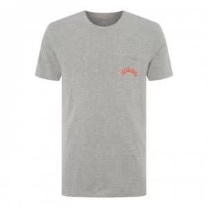 Jack and Jones Originals Pocket T Shirt - Light Grey Marl