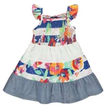 SoulCal Woven Dress Infant Girls - Patchwork