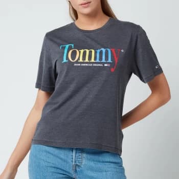 Tommy Jeans Tommy Relaxed Colour T Shirt - BLACK BDS