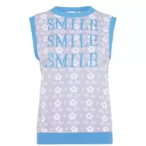 Daisy Street Knitted Vest - Purple