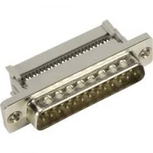 D SUB pin strip 180 Number of pins 15 Cut Clip Harting