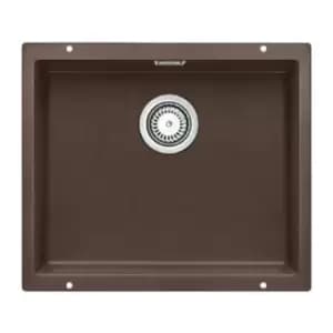 Single Bowl Coffee Composite Kitchen Sink - Blanco Subline 500-U Silgranit Puradur Ii