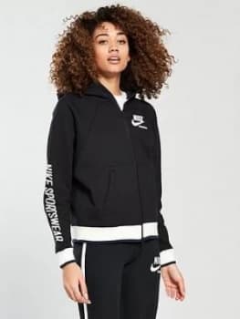 Nike Sportswear Archive Full Zip Hoodie Black Size L Women