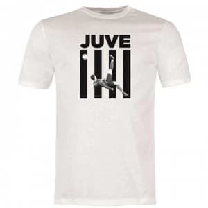 Team Ronaldo Juve T Shirt Mens - White