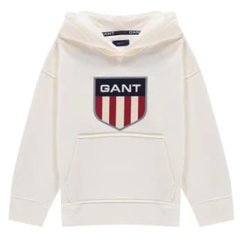 Gant Retro Shield OTH Hoodie - White
