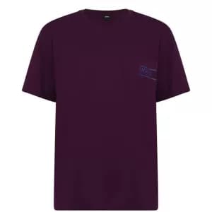 Hugo Boss RN24 Logo T-Shirt Burgundy Size L Men