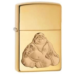 Zippo Laughing Buddha High Polish Brass Finish Windproof Lighter