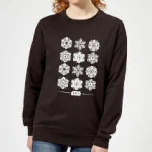 Star Wars Snowflake Womens Christmas Sweatshirt - Black