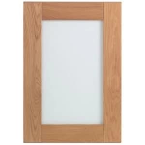 Cooke Lewis Chesterton Solid Oak Glazed door W500mm