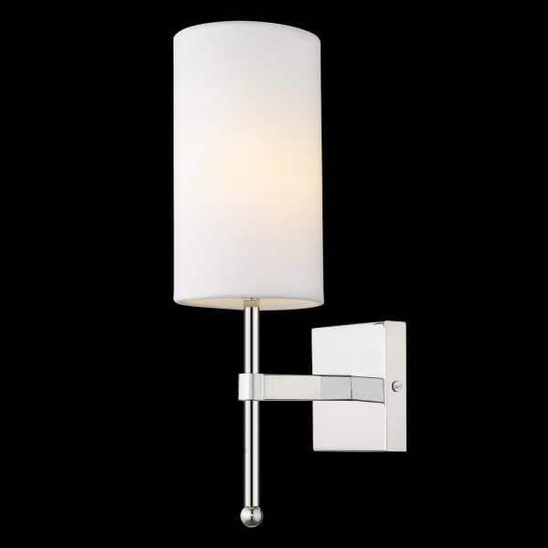 Denver Wall Lamp With Shade Nickel, E14
