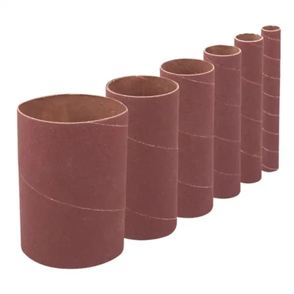 Silverline 90mm Bobbin Sleeve Set 6pce - 90mm 120 Grit