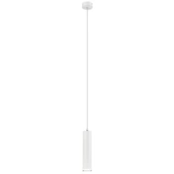 Lamkur Lighting - Franco Slim Pendant Ceiling Lights White, 1x E27