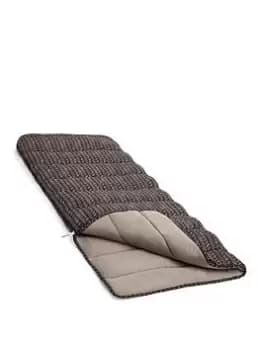 Silentnight Camping Collection Reversible Softfill Adult Sleeping Bag - Mocha