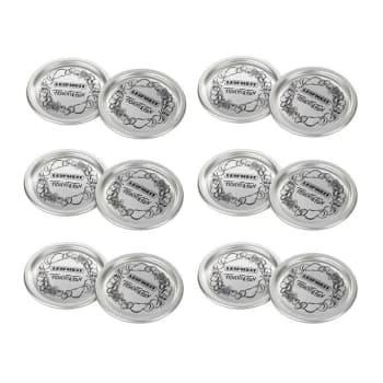 Leifheit - Replacement Preserving Kilner Style Jar Lids 8.4cm 12 Pack
