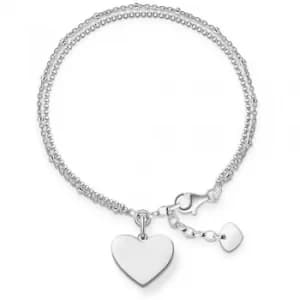 THOMAS SABO Ladies Love Bridge Heart Bracelet LBA0102-001-12