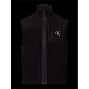 Calvin Klein Jeans Fleece Blocking Vest - Black
