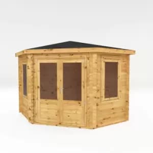 Mercia 3m x 3m Corner Log Cabin 34mm