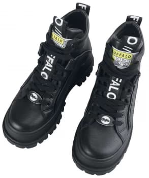 Buffalo ASPHA NC MID womens Mid Boots in Black,4,5,5.5,6.5,7