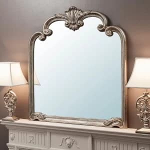 Gallery Palazzo Overmantel Mirror - Silver