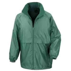 Result Mens Core Adult DWL Jacket (With Fold Away Hood) (3XL) (Bottle Green)