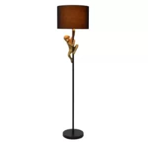 Extravaganza Chimp Retro Floor Lamp - Ø35cm - 1xE27 - Black