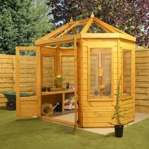 Mercia Octagonal Greenhouse - 8' x 6'