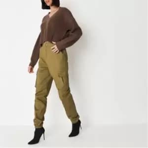 Missguided Tall Basic Cargo Trousers - Green