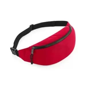Bagbase Recycled Waist Bag (One Size) (Red)