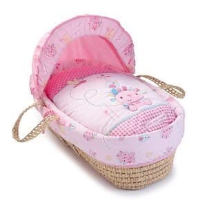 Clair de Lune Lottie and Squeek Palm Moses Basket