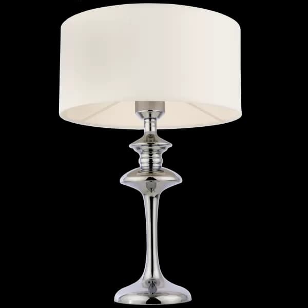 Abu Dhabi Table Lamp With Round Shade Silver, E27