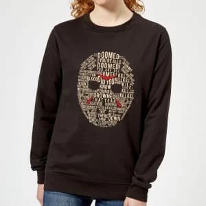 Friday the 13th Mask Womens Sweatshirt - Black - 5XL