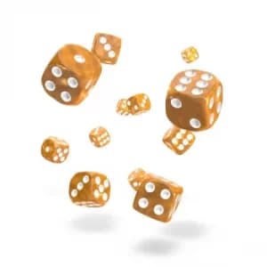 Oakie Doakie Dice D6 (Marble Orange)