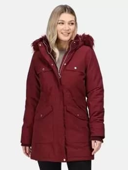 Regatta Samiyah Waterproof Insulated Jacket - Claret, Size 12, Women