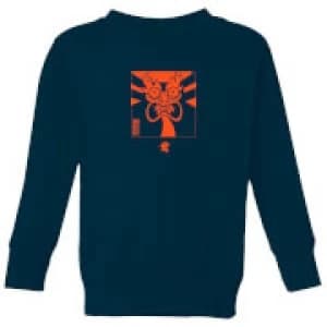 Samurai Jack Aku Kanji Kids Sweatshirt - Navy - 11-12 Years