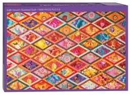 kaffe fassetts diamond quilt jigsaw puzzle for adults 1000 pieces dimension