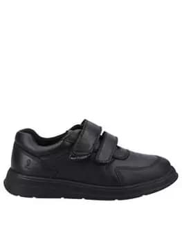 Hush Puppies Ryan Snr School Shoe - Black, Size 3 Older