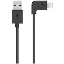 Belkin F8J147bt04-BLK Angled Lightning Cable 0.13m