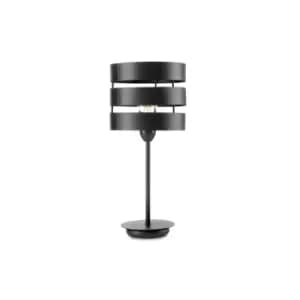 Ulisse Table Lamp With Round Shade, Black