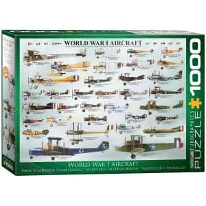 World War I Aircraft Eurographic 1000 Piece Jigsaw Puzzle