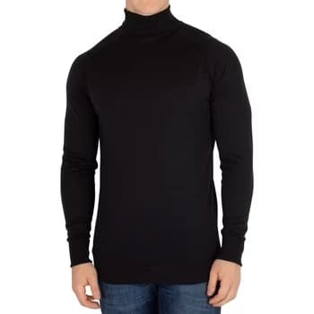 John Smedley Richards Roll Neck Knit mens Sweater in Black - Sizes UK S,UK XL