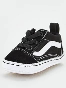 Vans Old Skool Crib - Black/White, Size 2
