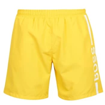 Hugo Boss Dolphin Swim Shorts Medium Yellow Size L Men