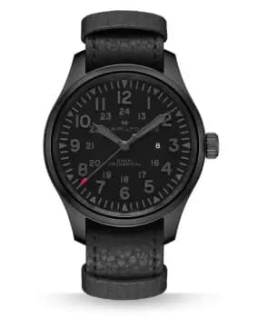 Hamilton Khaki Field Hand Wound Black Dial Mens Watch H69809730 H69809730