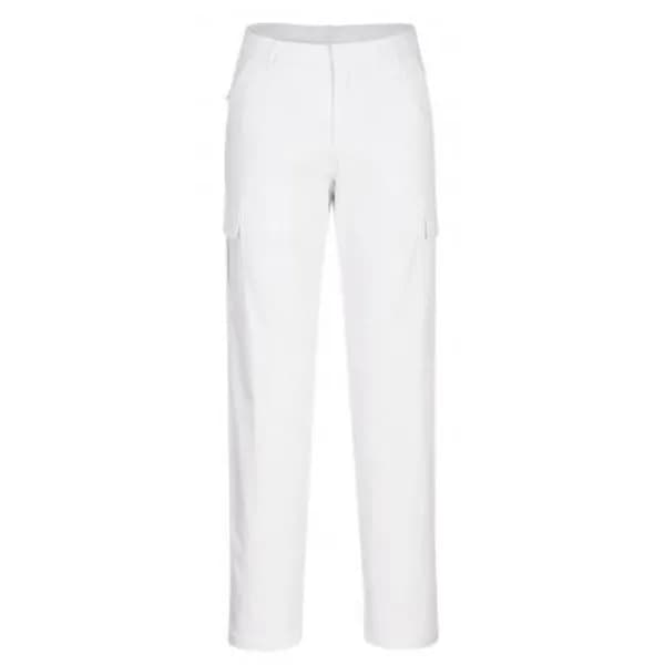 Portwest Womens Stretch Cargo Trousers S233WHR32 Colour: White