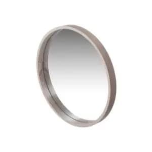 Pacific Natural Wood Round Wall Mirror