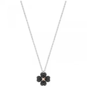 Ladies Swarovski Two-Tone Steel and Rose Plate Latisha Flower Necklace